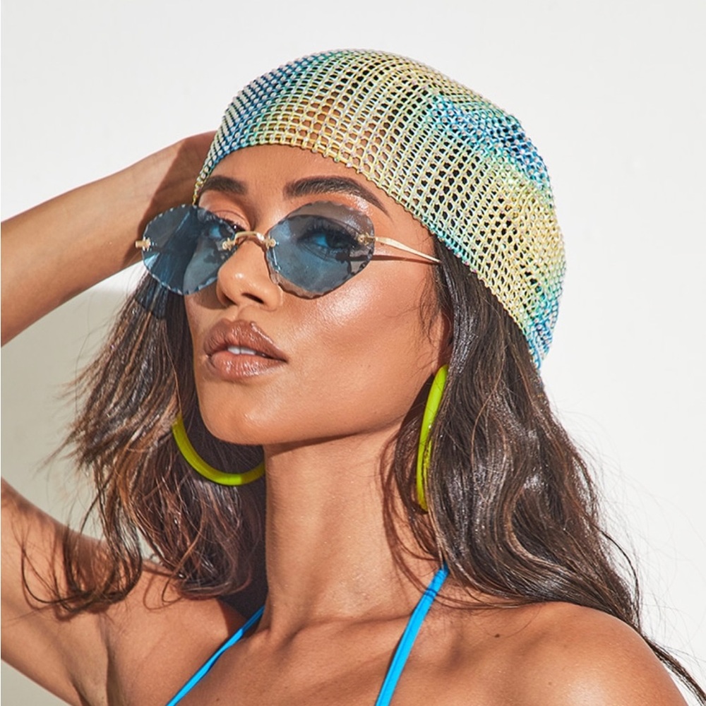 PLT - Turquoise Diamante Head Scarf